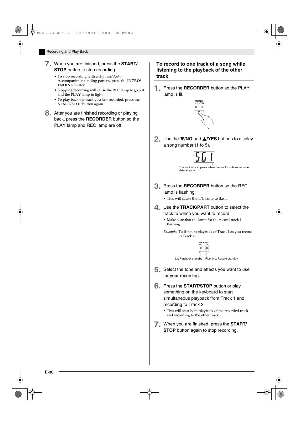 Casio keyboard PX-320 User Manual | Page 32 / 62