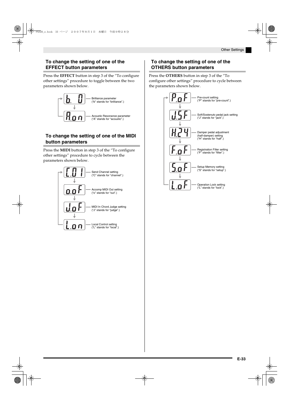 Casio keyboard PX-320 User Manual | Page 35 / 62