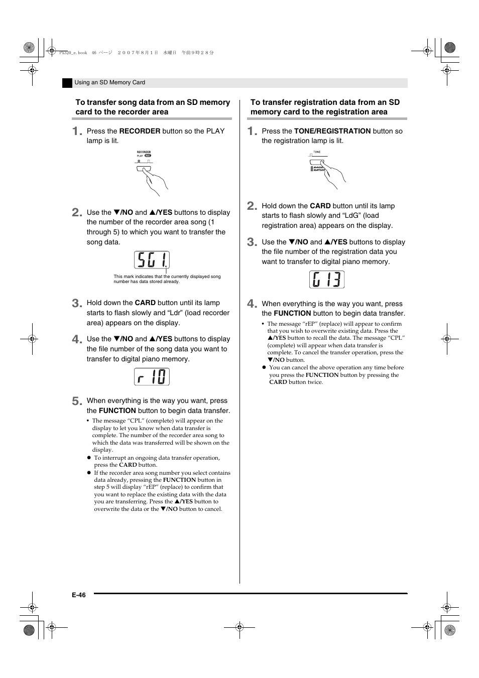 Casio keyboard PX-320 User Manual | Page 48 / 62