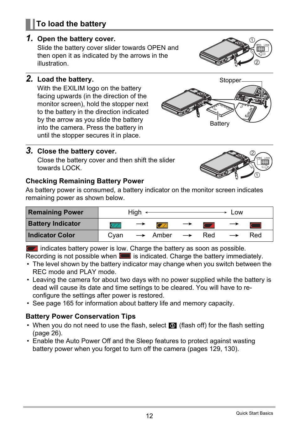 To load the battery | Casio EXILIM K1100PCM1DMX User Manual | Page 12 / 167