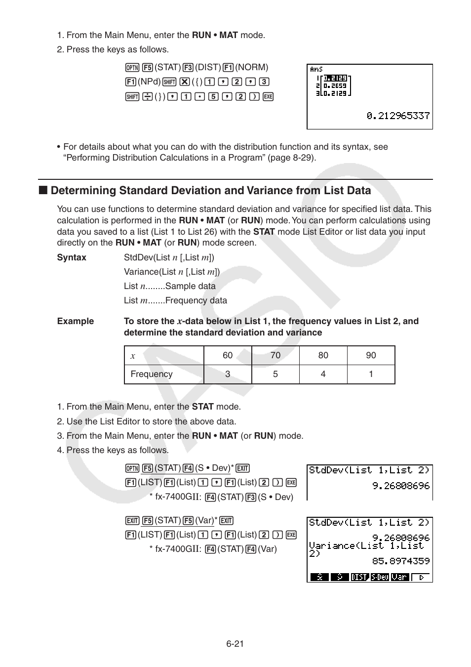 Casio FX-9750GII User Manual | Page 161 / 402