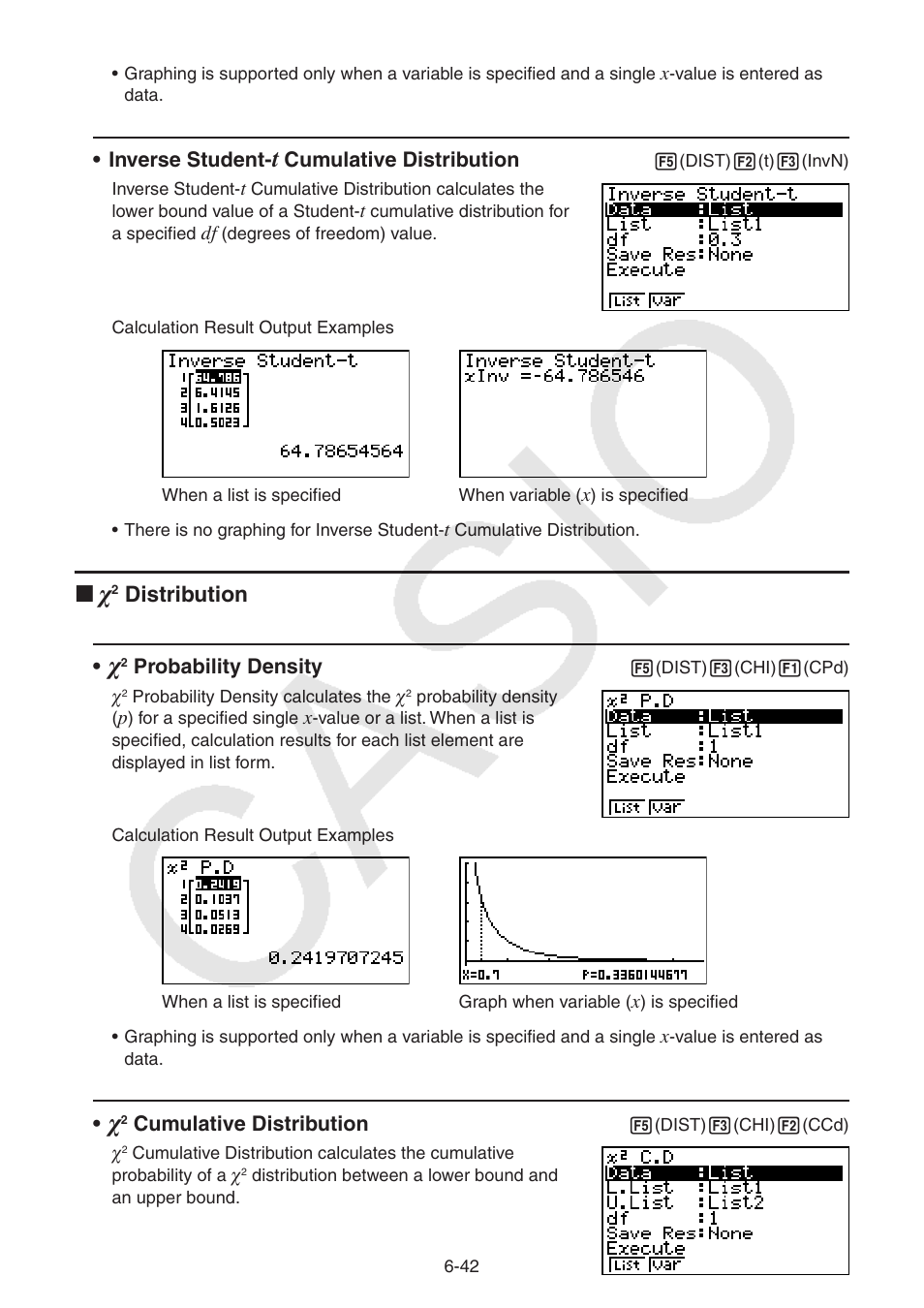 Distribution | Casio FX-9750GII User Manual | Page 182 / 402