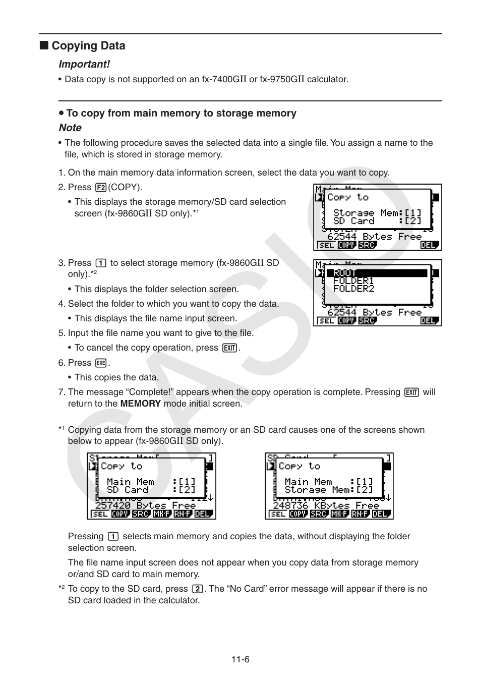 I copying data | Casio FX-9750GII User Manual | Page 294 / 402