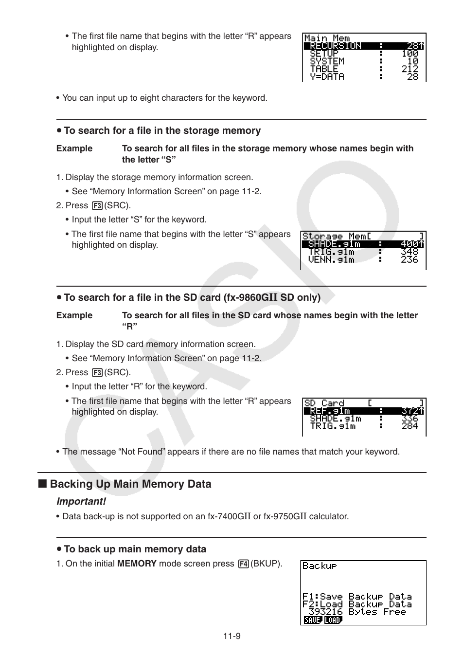 Casio FX-9750GII User Manual | Page 297 / 402