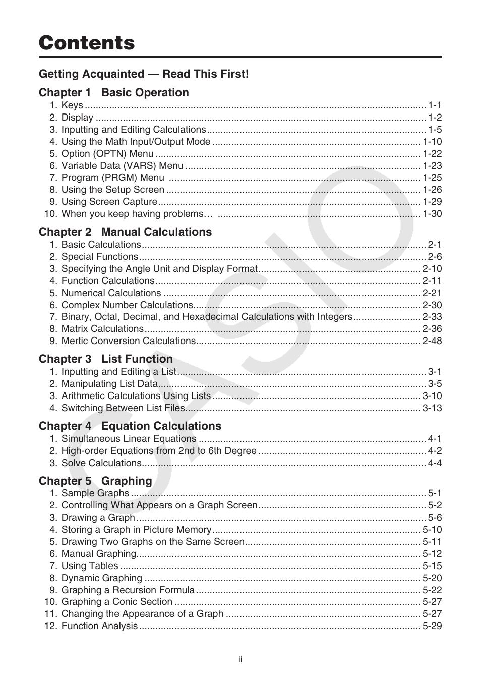 Casio FX-9750GII User Manual | Page 3 / 402