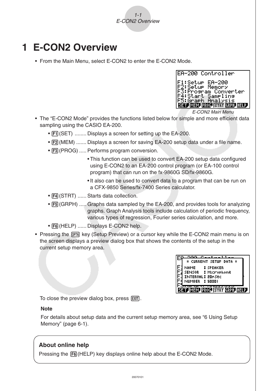 1 e-con2 overview, 1 e-con2, Overview | Casio FX-9750GII User Manual | Page 329 / 402