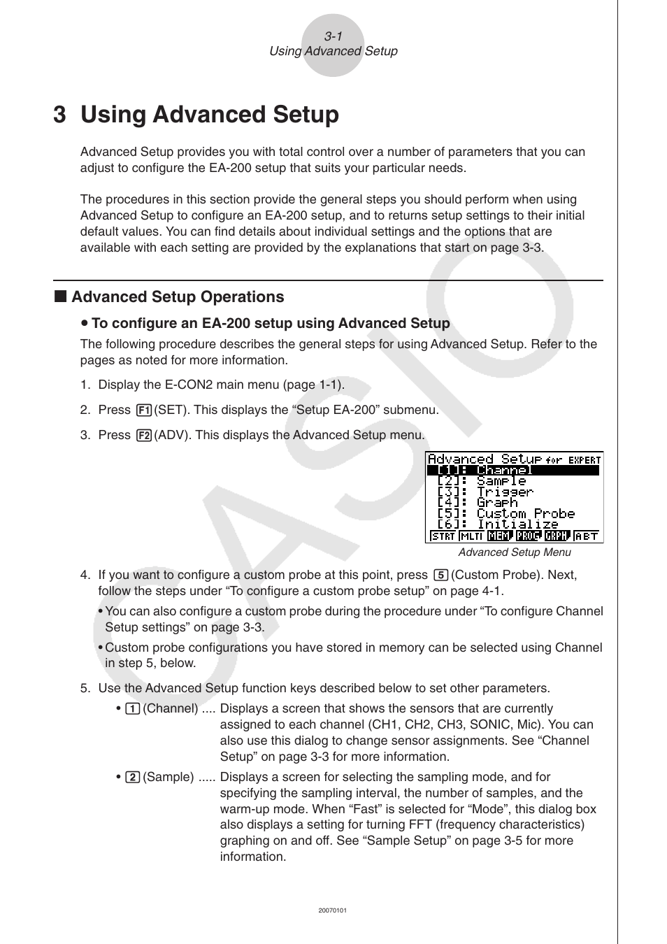 3 using advanced setup, K advanced setup operations | Casio FX-9750GII User Manual | Page 340 / 402