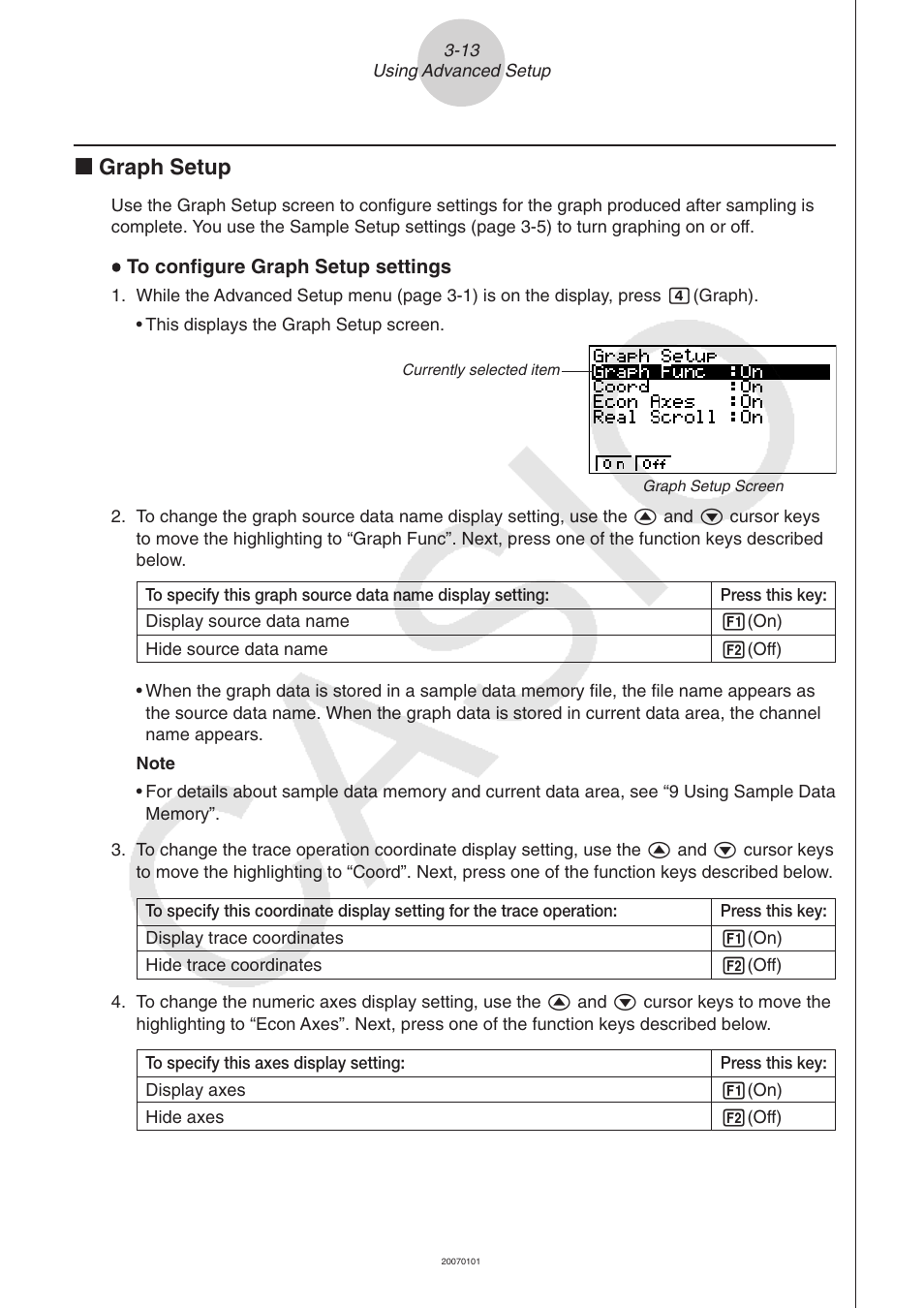 K graph setup | Casio FX-9750GII User Manual | Page 352 / 402