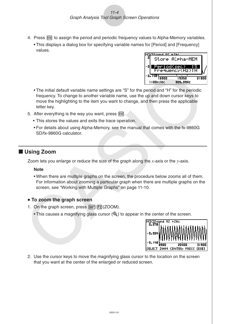 K using zoom | Casio FX-9750GII User Manual | Page 383 / 402