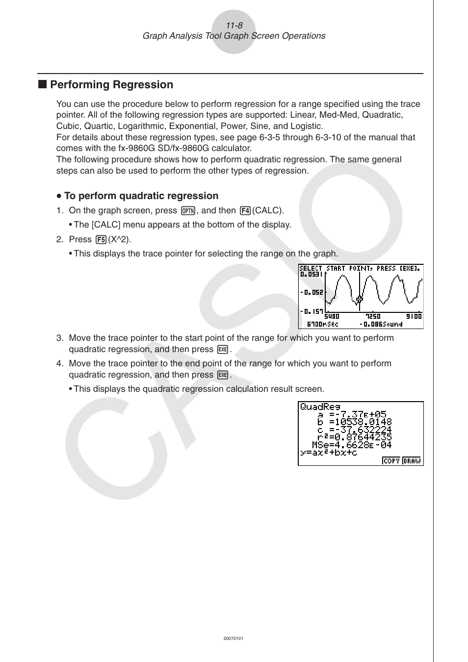 K performing regression | Casio FX-9750GII User Manual | Page 387 / 402