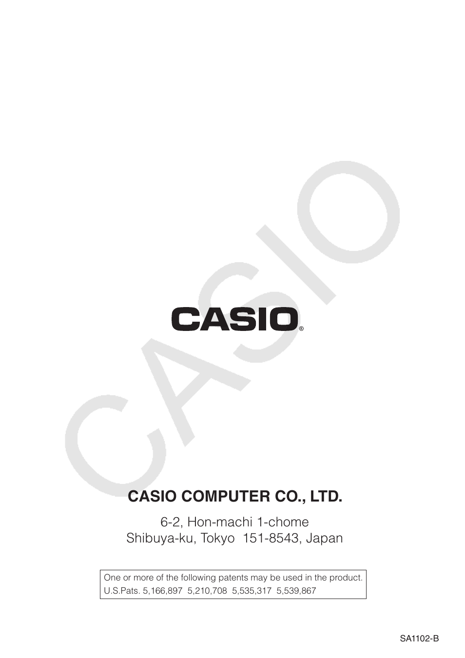 Casio computer co., ltd | Casio FX-9750GII User Manual | Page 402 / 402