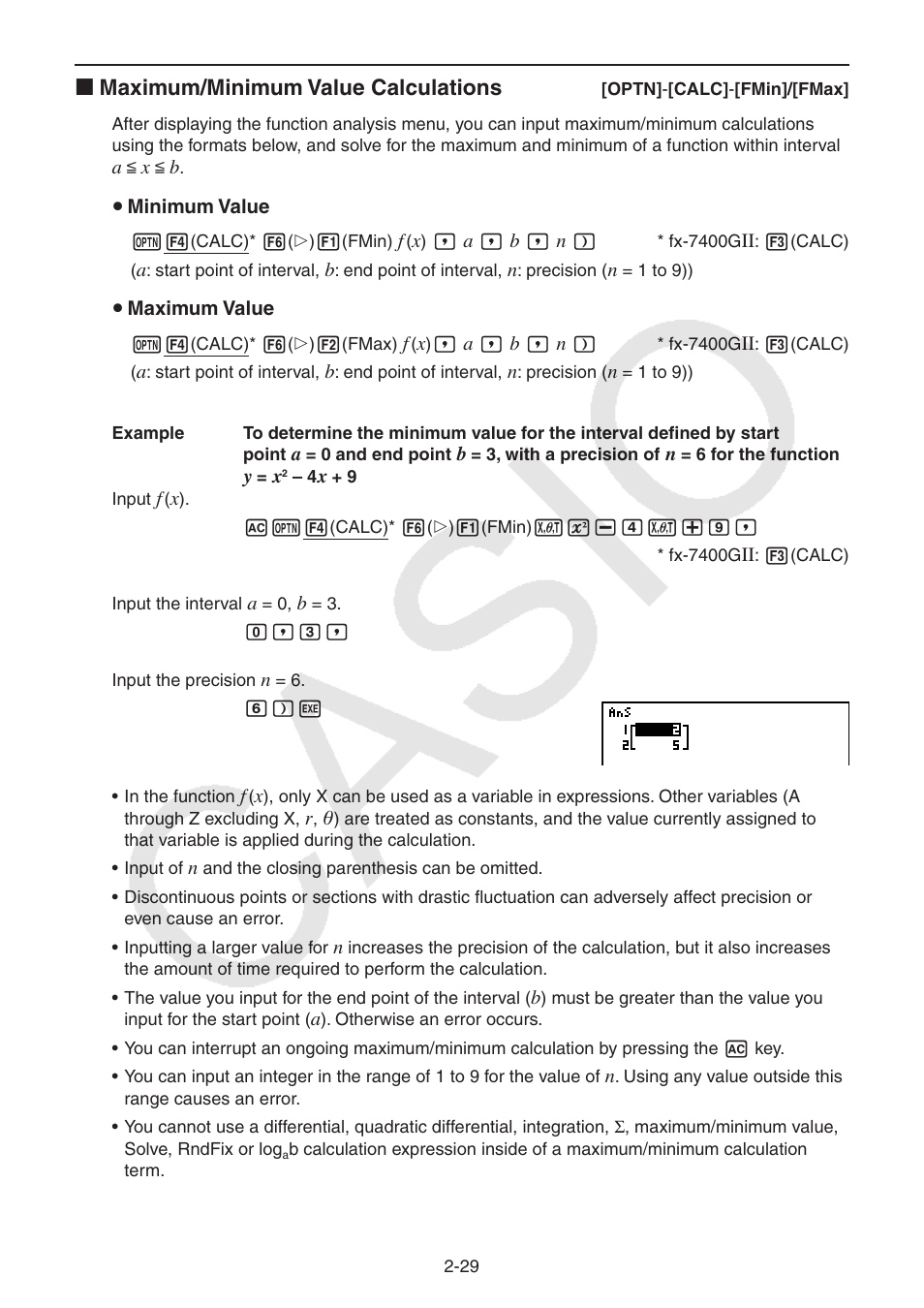 Casio FX-9750GII User Manual | Page 67 / 402