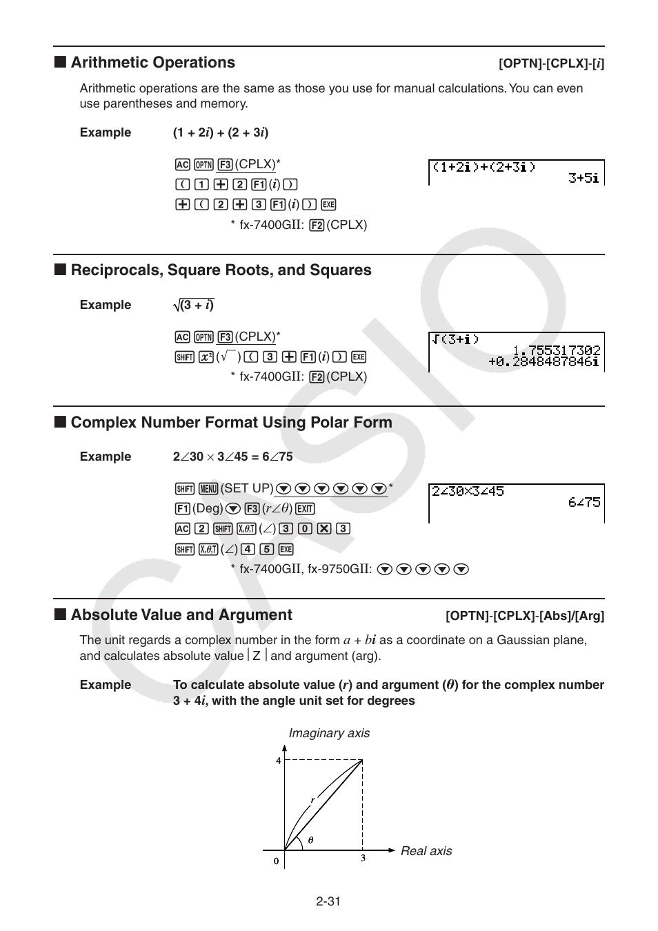 Casio FX-9750GII User Manual | Page 69 / 402