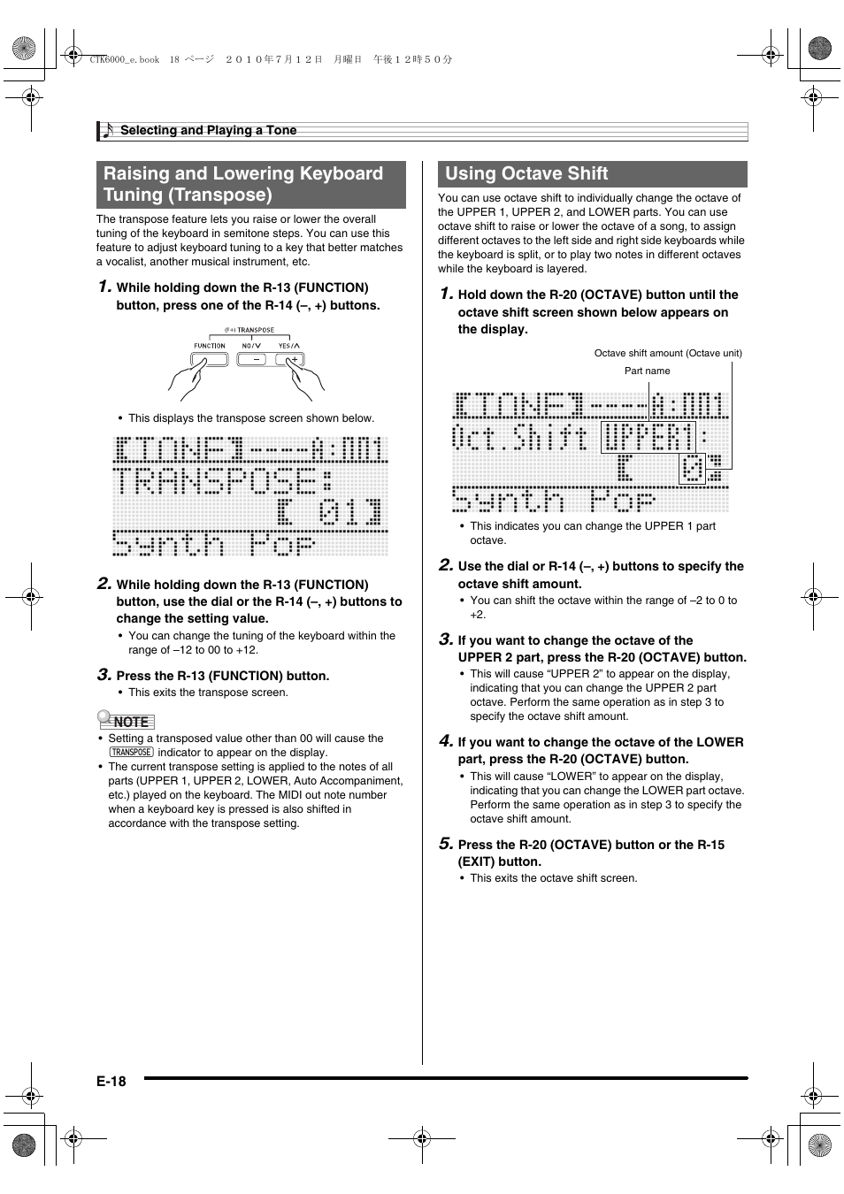 Casio WK6500E1A User Manual | Page 20 / 132