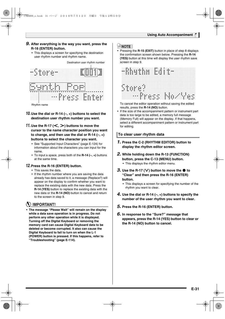 Casio WK6500E1A User Manual | Page 33 / 132