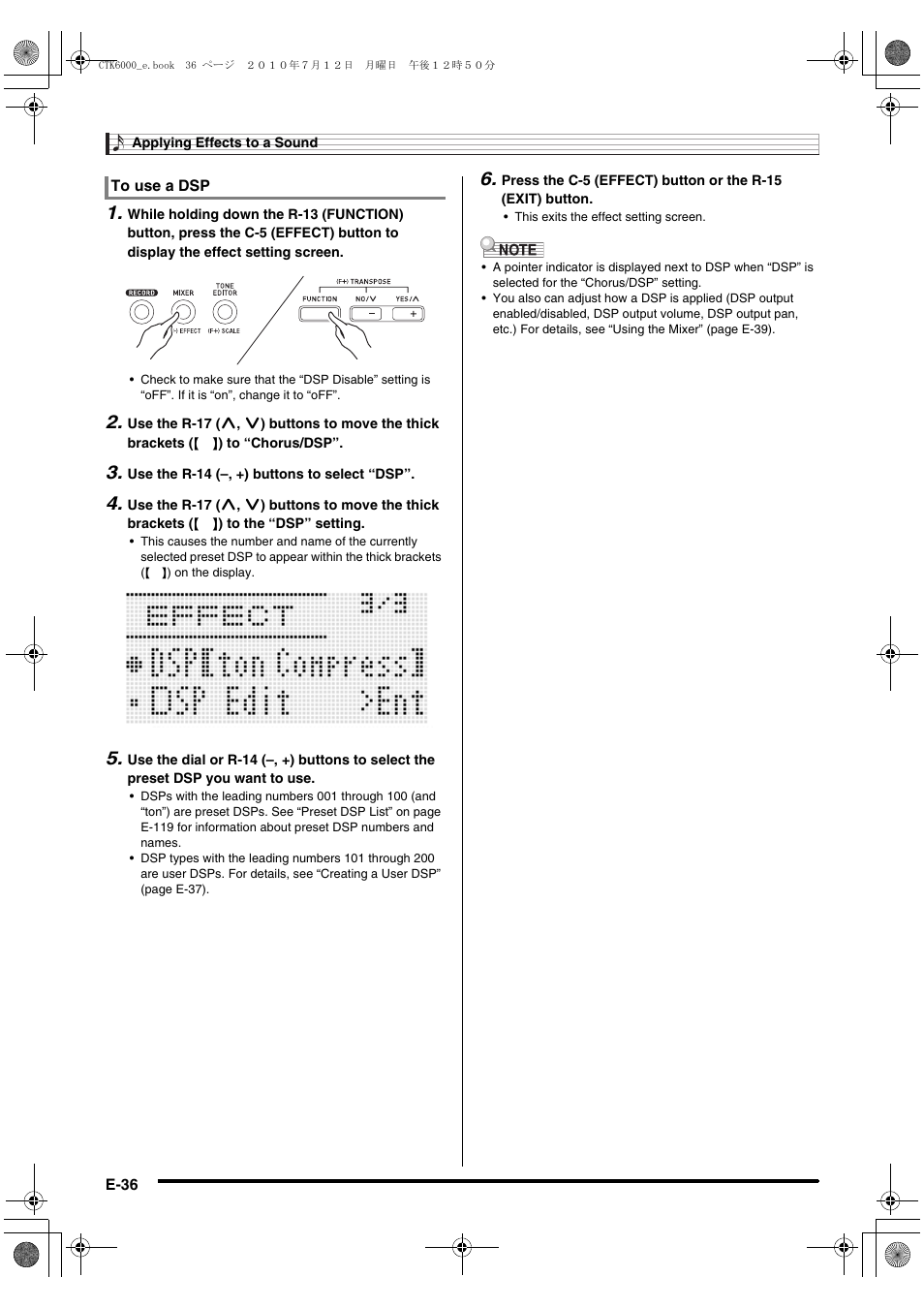 Casio WK6500E1A User Manual | Page 38 / 132