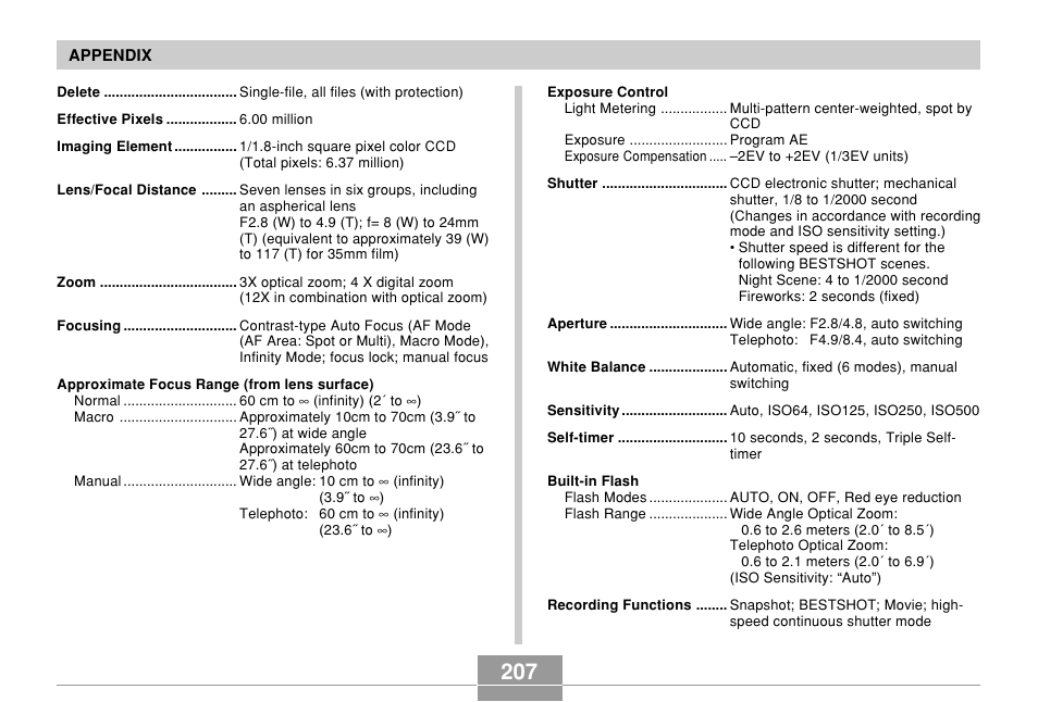 Casio QV-R61 User Manual | Page 207 / 210