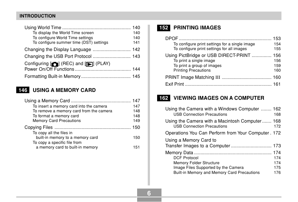 Casio QV-R61 User Manual | Page 6 / 210