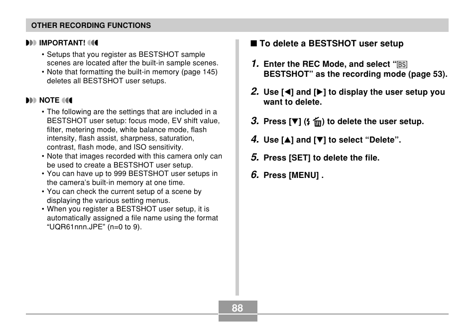 Casio QV-R61 User Manual | Page 88 / 210