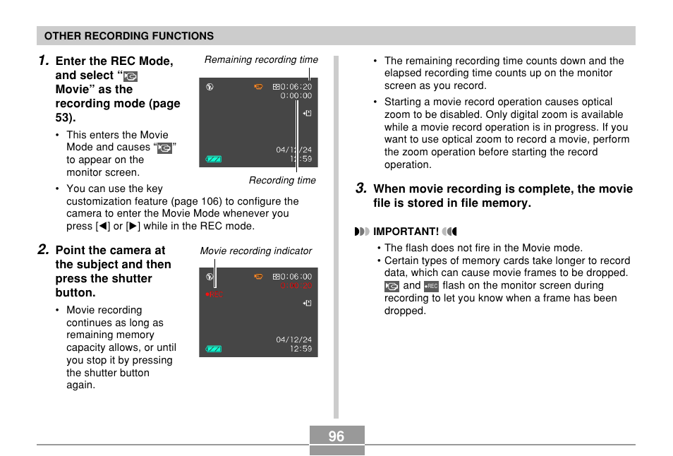 Casio QV-R61 User Manual | Page 96 / 210