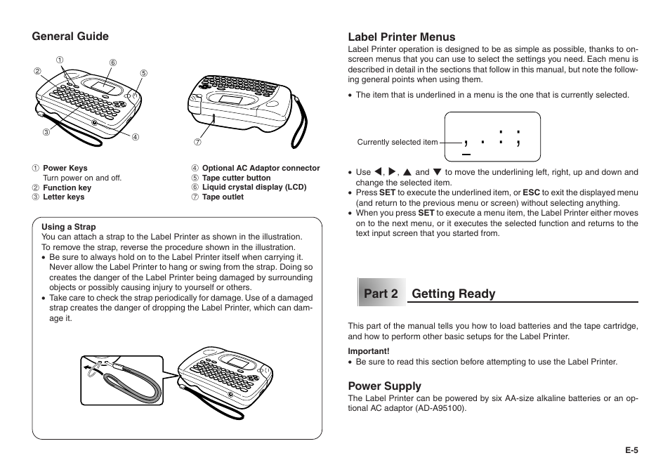 Casio KL-100 User Manual | Page 6 / 24