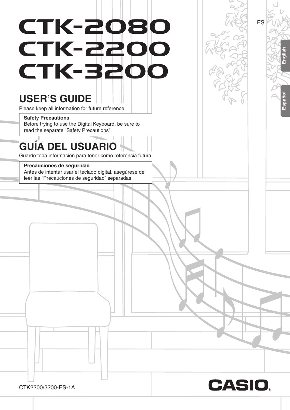 Casio CTK-3200  EN User Manual | 49 pages