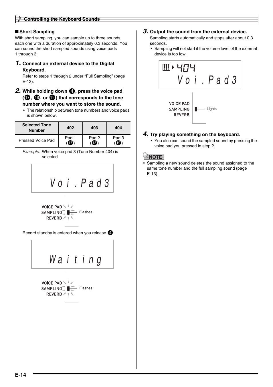 V o i . p a d 3 | Casio CTK-3200  EN User Manual | Page 16 / 49