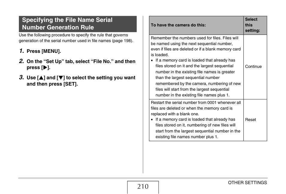 Casio EXILIM EX-Z1200 User Manual | Page 210 / 289