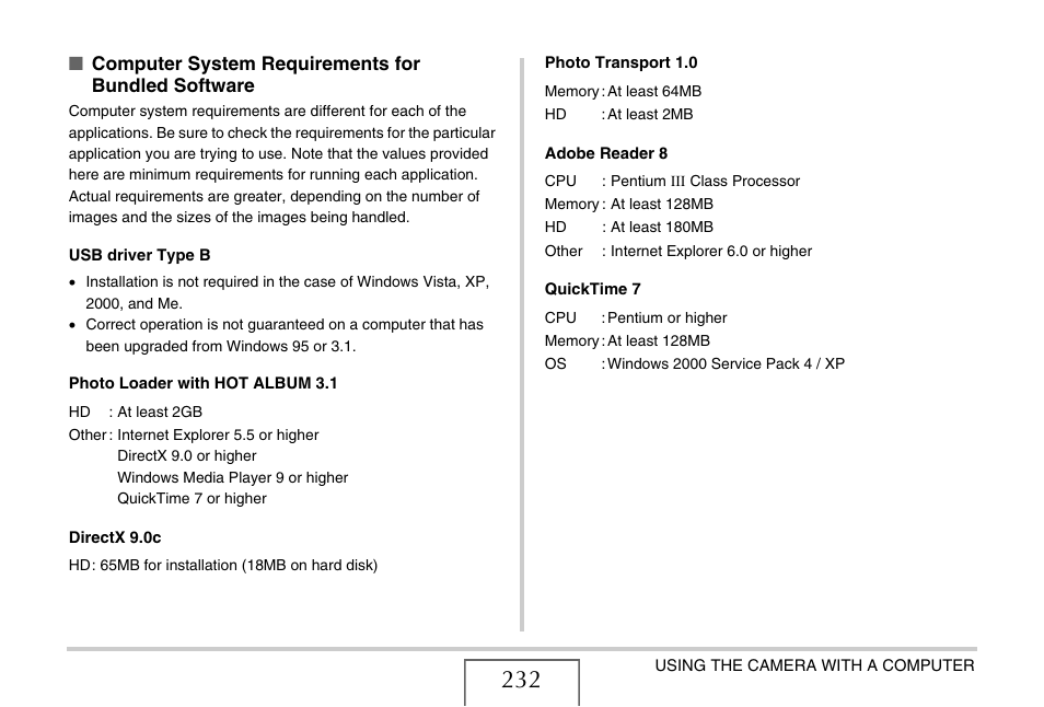 Casio EXILIM EX-Z1200 User Manual | Page 232 / 289