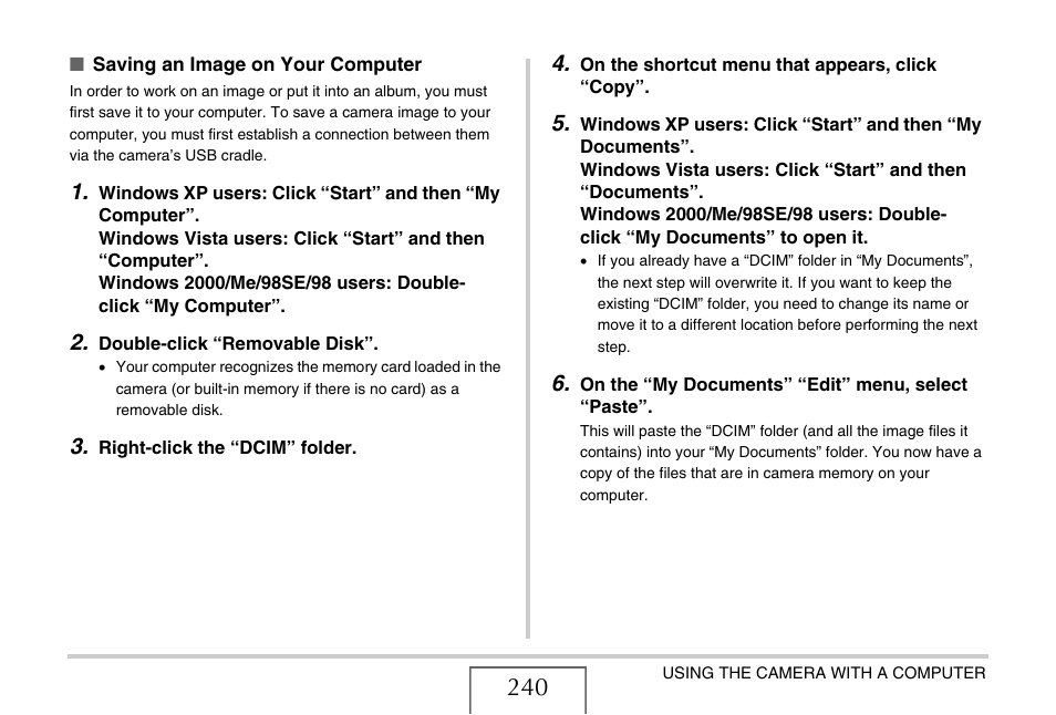 Casio EXILIM EX-Z1200 User Manual | Page 240 / 289