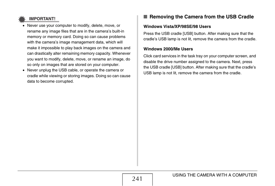 Casio EXILIM EX-Z1200 User Manual | Page 241 / 289