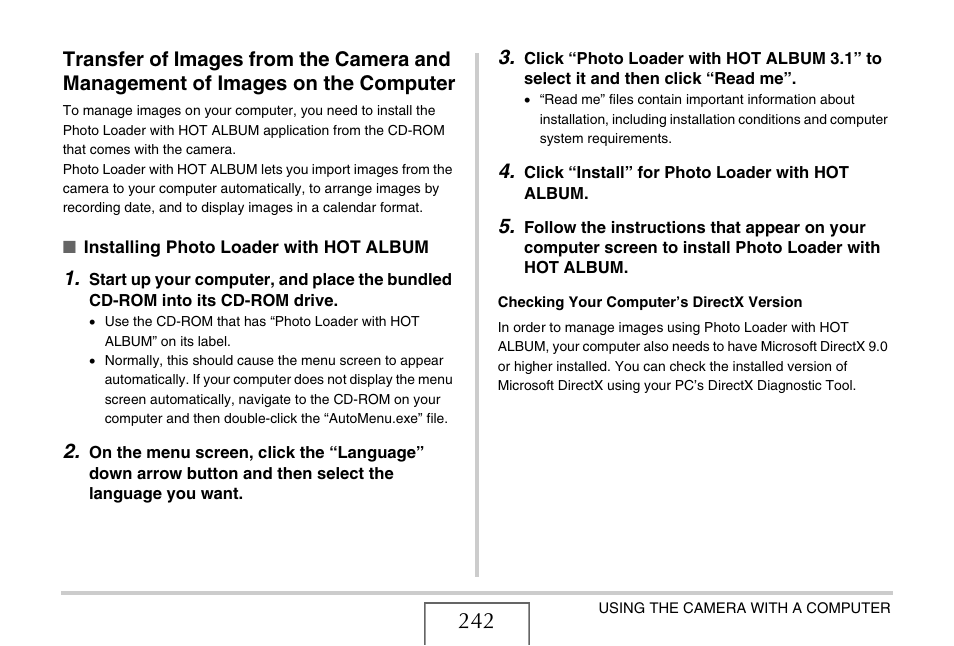 Casio EXILIM EX-Z1200 User Manual | Page 242 / 289