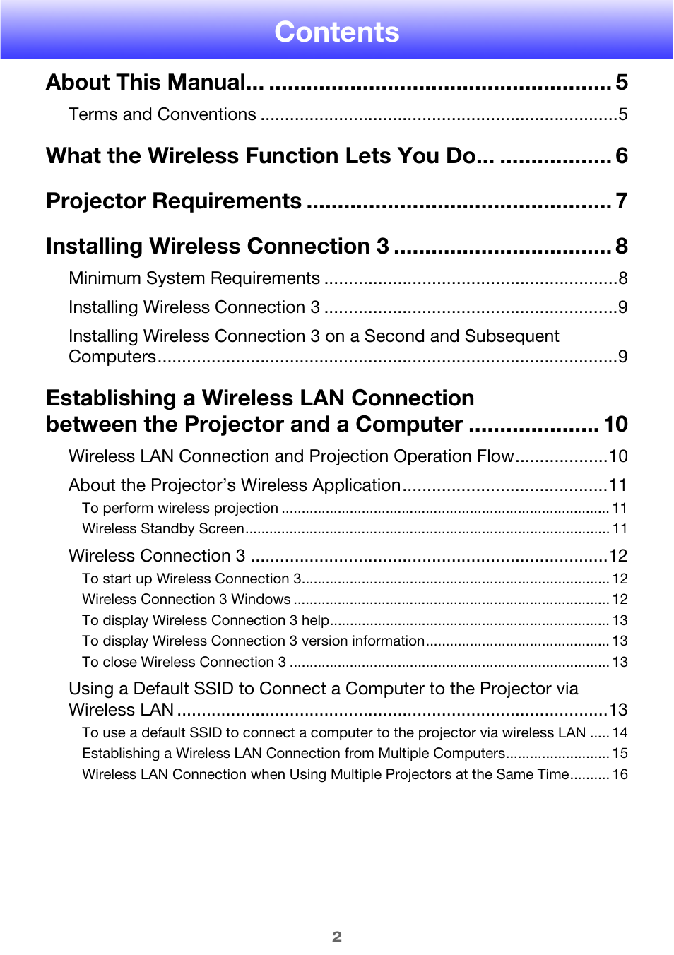 Casio XJ-A255V User Manual | Page 2 / 45