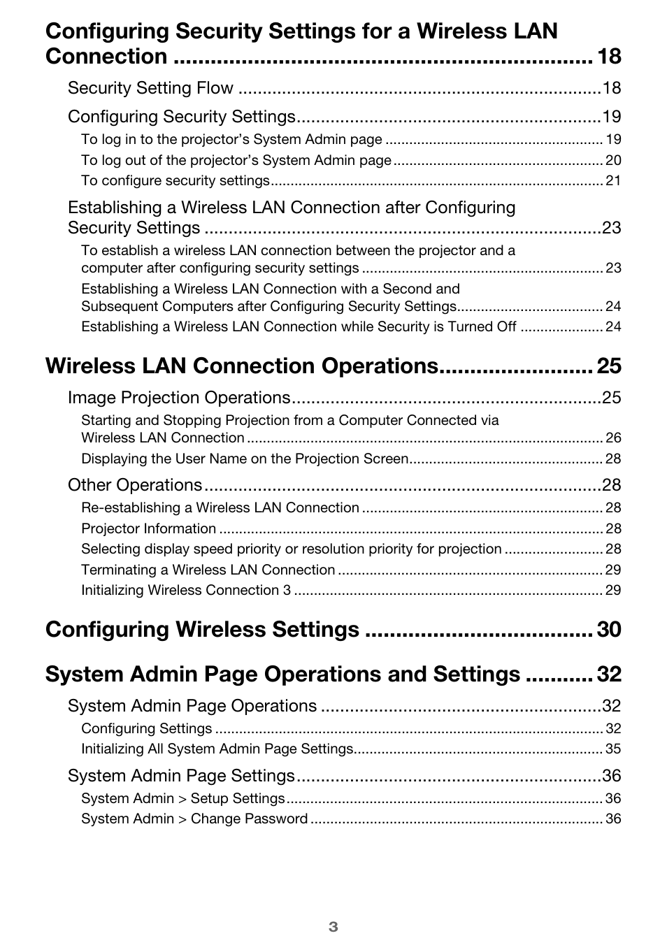 Wireless lan connection operations | Casio XJ-A255V User Manual | Page 3 / 45