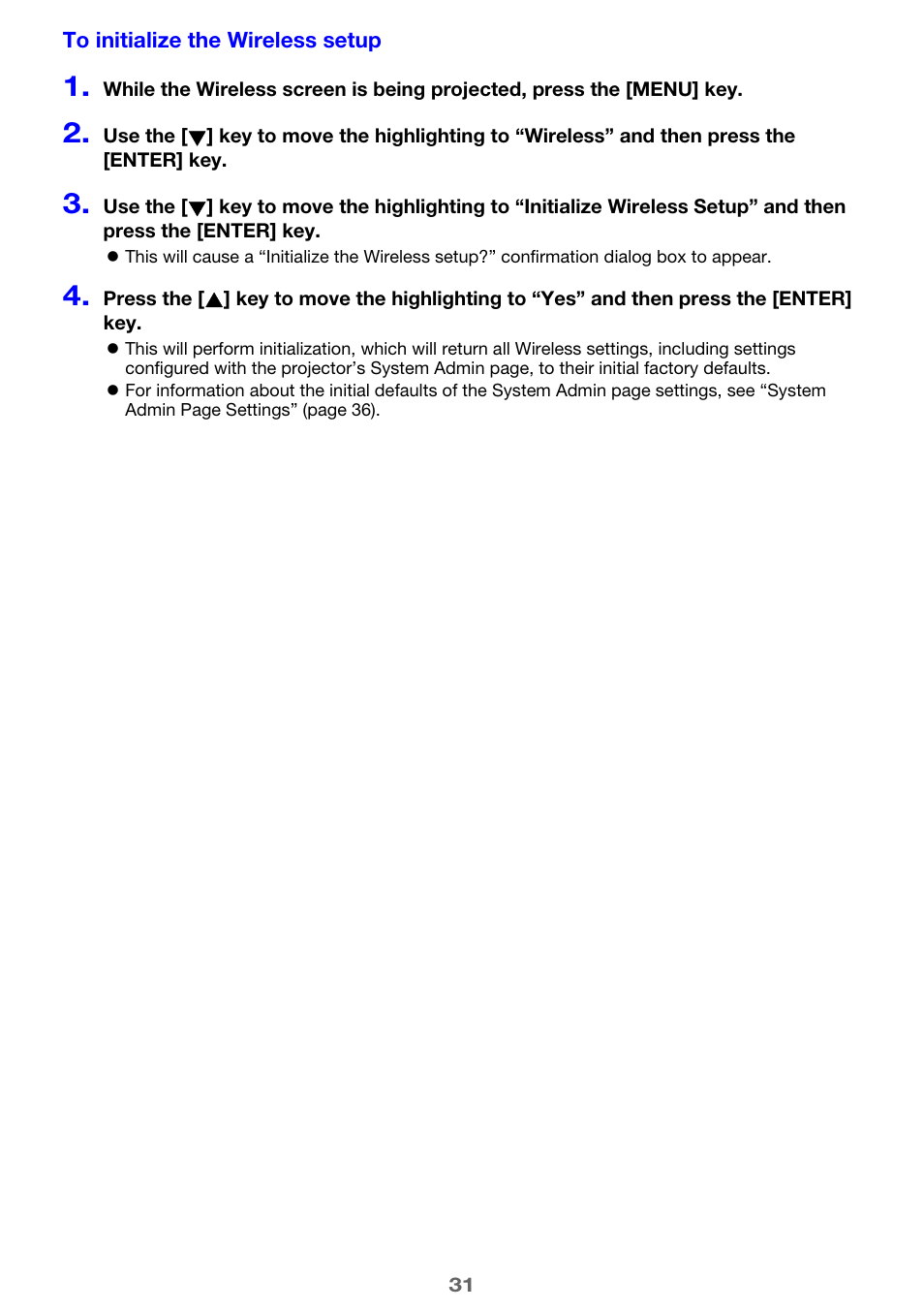 Casio XJ-A255V User Manual | Page 31 / 45