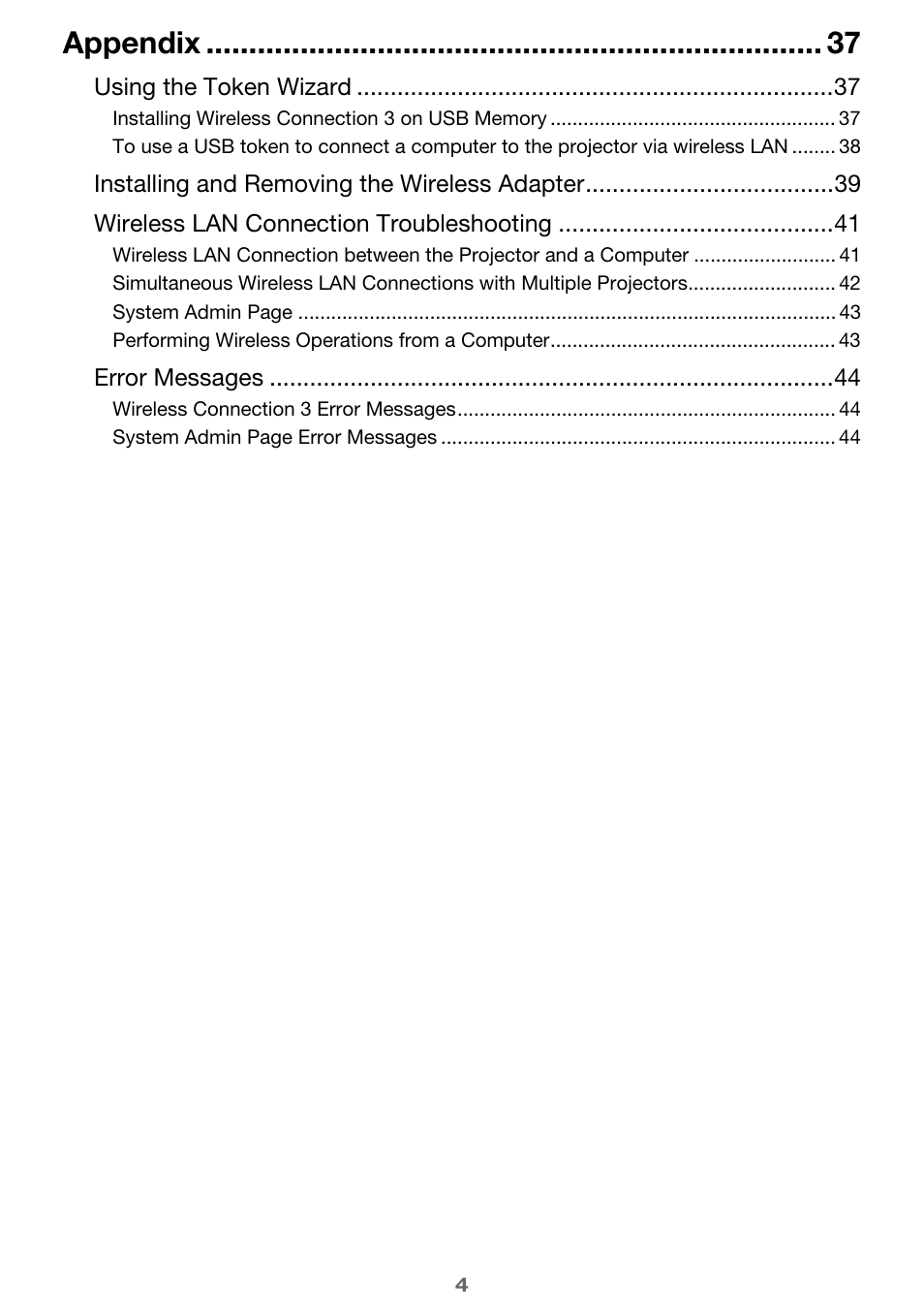 Appendix | Casio XJ-A255V User Manual | Page 4 / 45