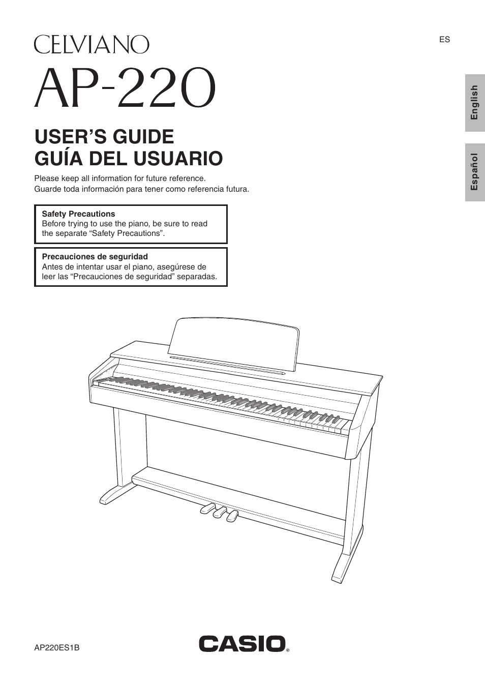 Casio Celviano AP-220 User Manual | 39 pages