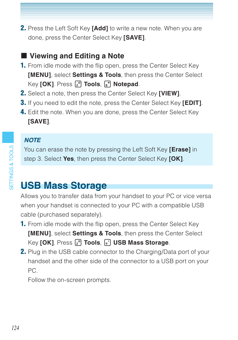 Usb mass storage | Casio G'zOne Brigade User Manual | Page 125 / 208