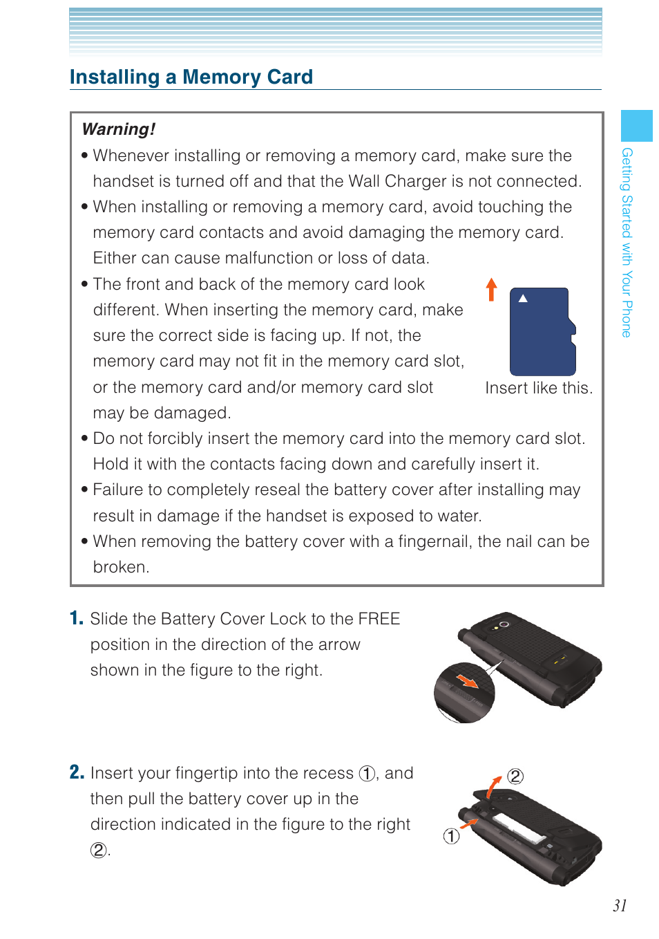 Casio G'zOne Brigade User Manual | Page 32 / 208
