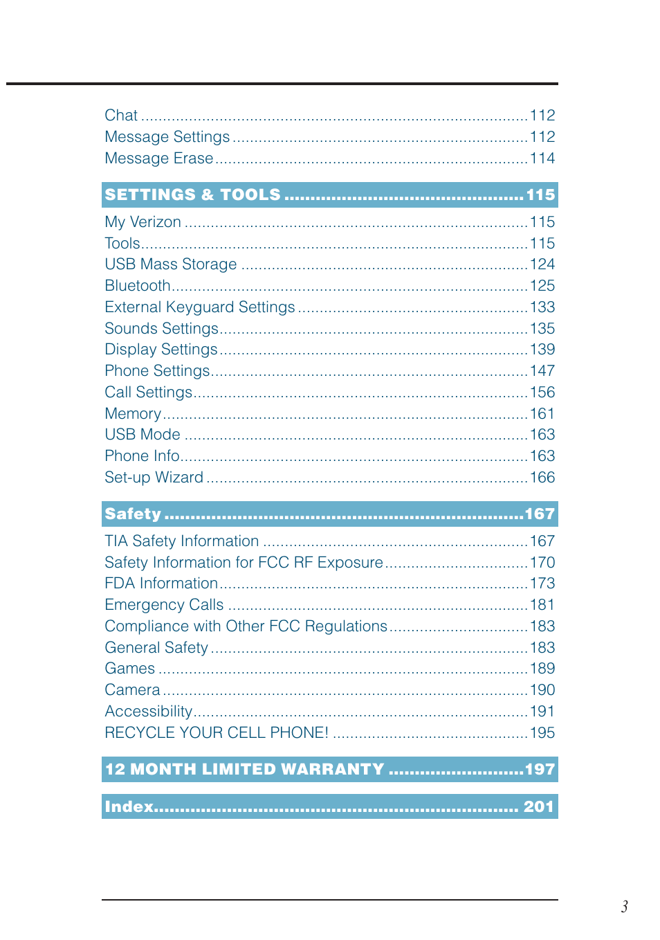 Casio G'zOne Brigade User Manual | Page 4 / 208