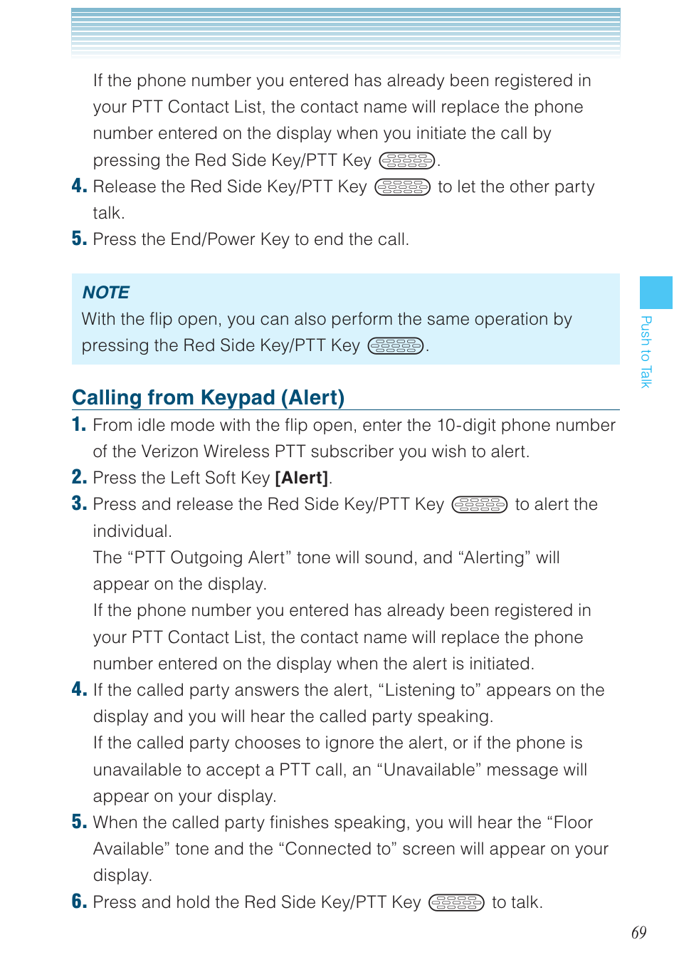 Calling from keypad (alert) | Casio G'zOne Brigade User Manual | Page 70 / 208