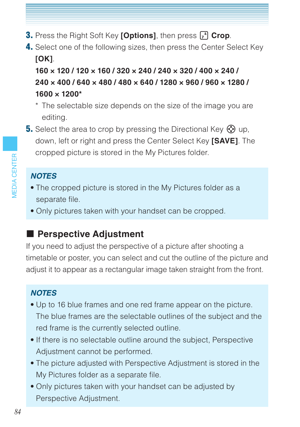 Perspective adjustment | Casio G'zOne Brigade User Manual | Page 85 / 208