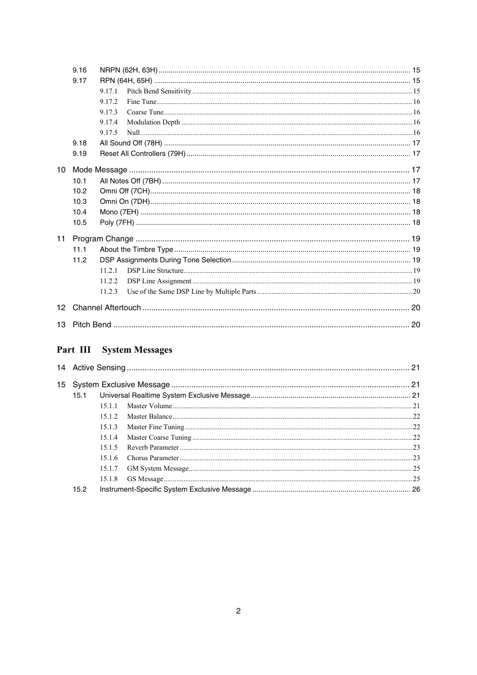 Part iii system messages | Casio AP-400 User Manual | Page 2 / 45