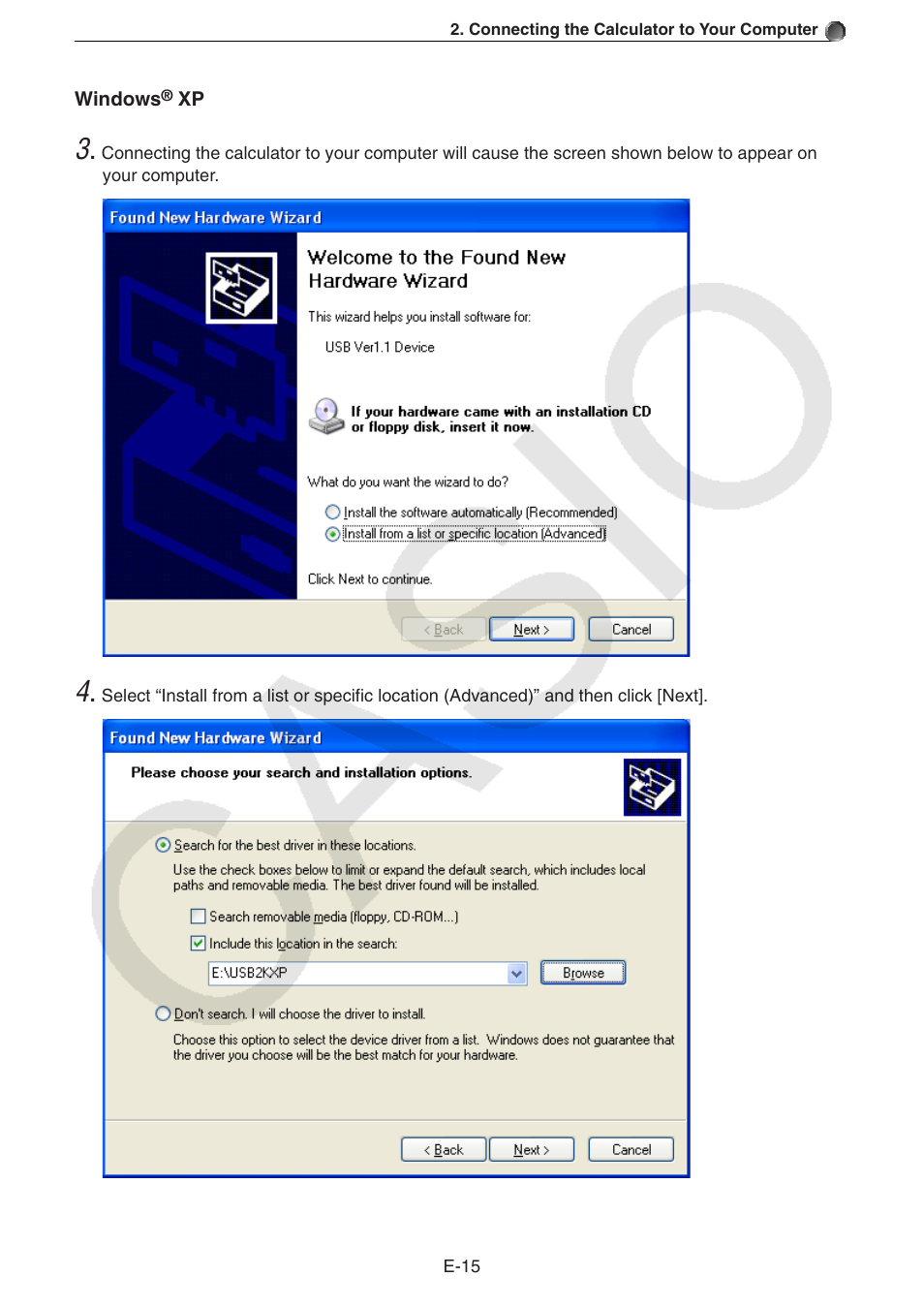 Casio PROGRAM-LINK FA-124 User Manual | Page 17 / 63