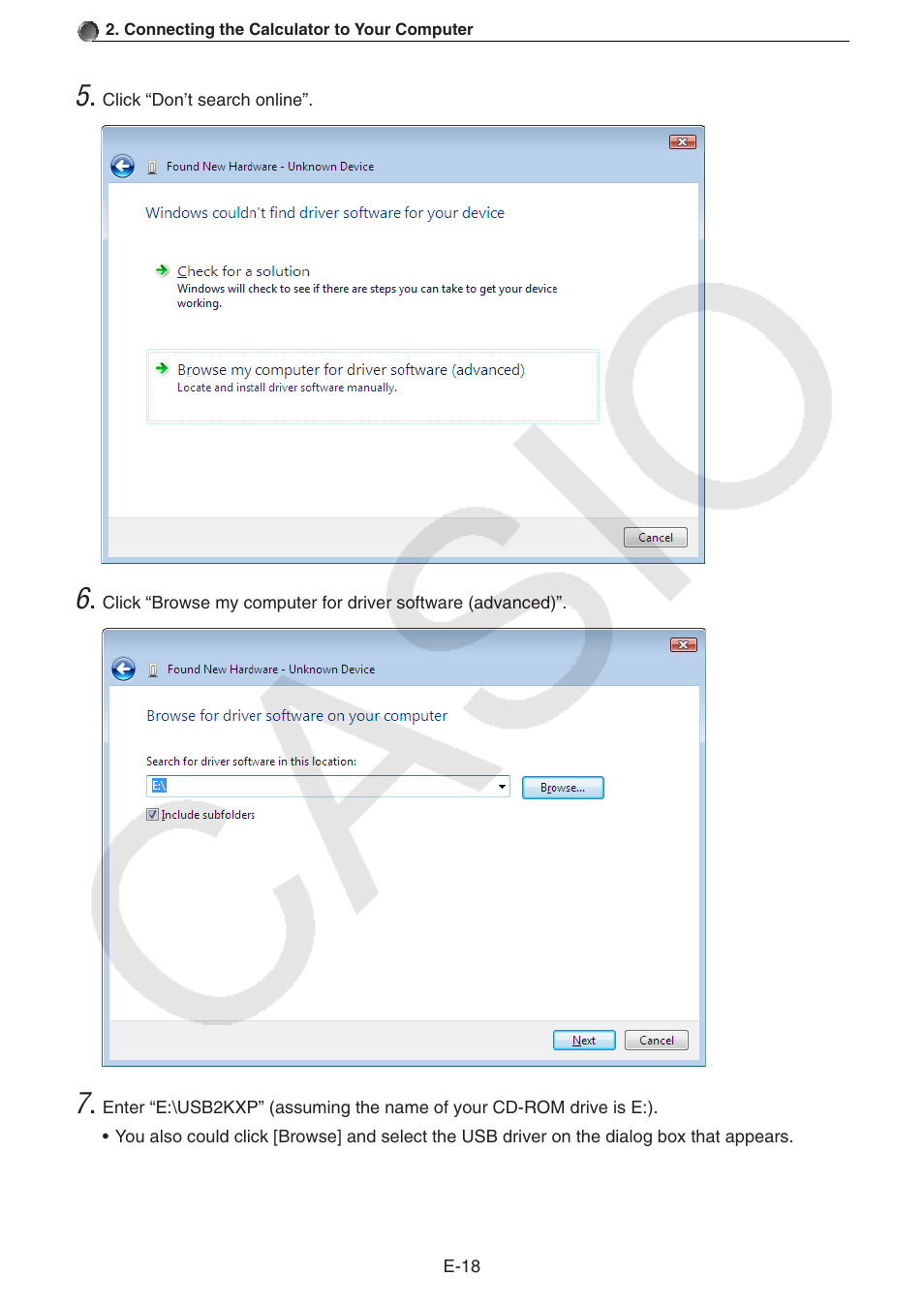 Casio PROGRAM-LINK FA-124 User Manual | Page 20 / 63