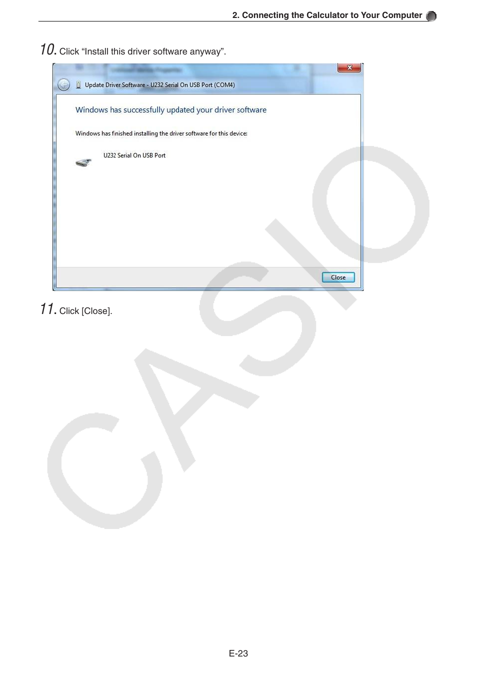 Casio PROGRAM-LINK FA-124 User Manual | Page 25 / 63
