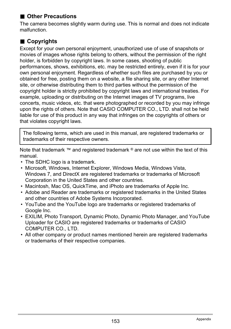 Casio EXILIM EX-S300 User Manual | Page 153 / 189