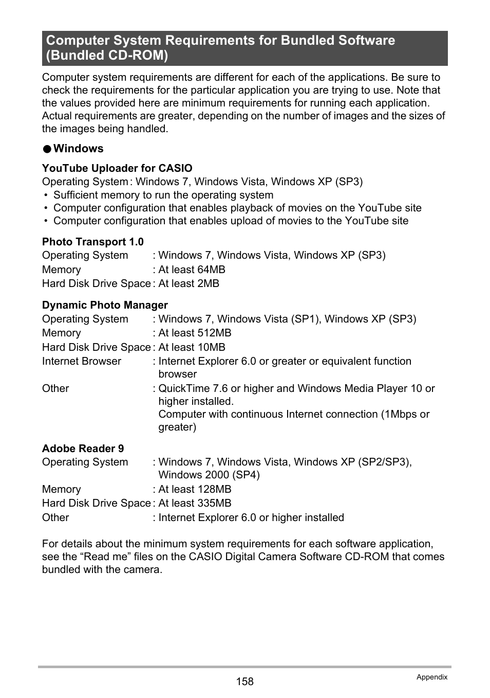 Age 158 of | Casio EXILIM EX-S300 User Manual | Page 158 / 189