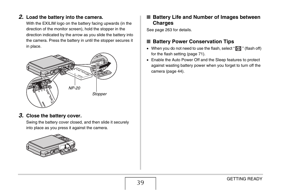 Casio EX-Z15 User Manual | Page 39 / 265