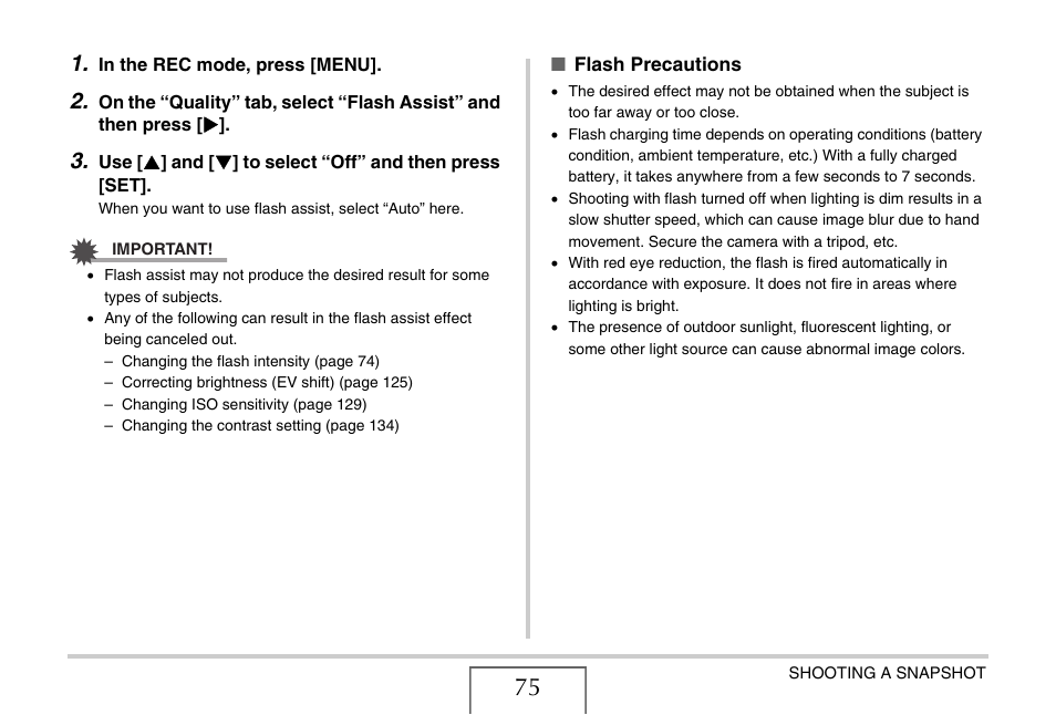 Casio EX-Z15 User Manual | Page 75 / 265